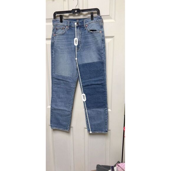 004-011 Gap 1969l Jeans Women's Size 8 29x26 Mid Rise Straight Stretch Blue - Picture 4 of 9